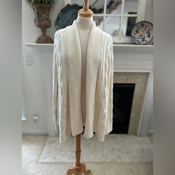 Have Sweaters - Haven Well Within Cream Open Front Cable Knit Cardigan